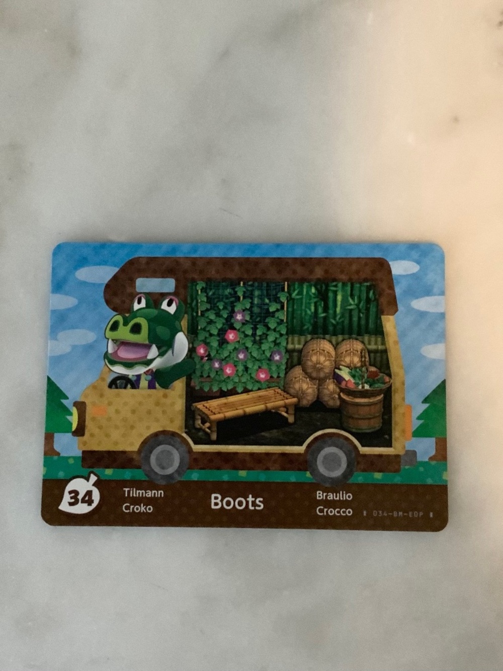 Boots 34 Animal Crossing Welcome Home Amiibo card RV series mint new unscanned